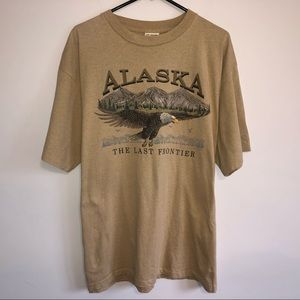 Vintage Alaska Souvenir Tee Single Stitch Brown